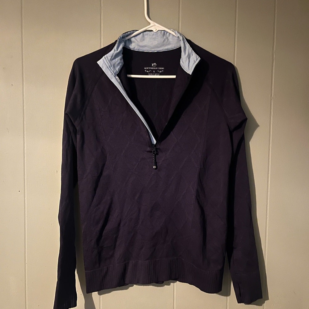 Southern Tide Dark Blue Athletic Pullover
